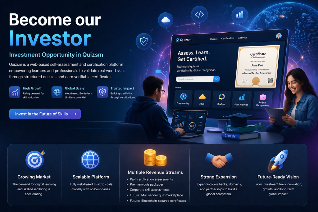 Become and Quizsm Investor