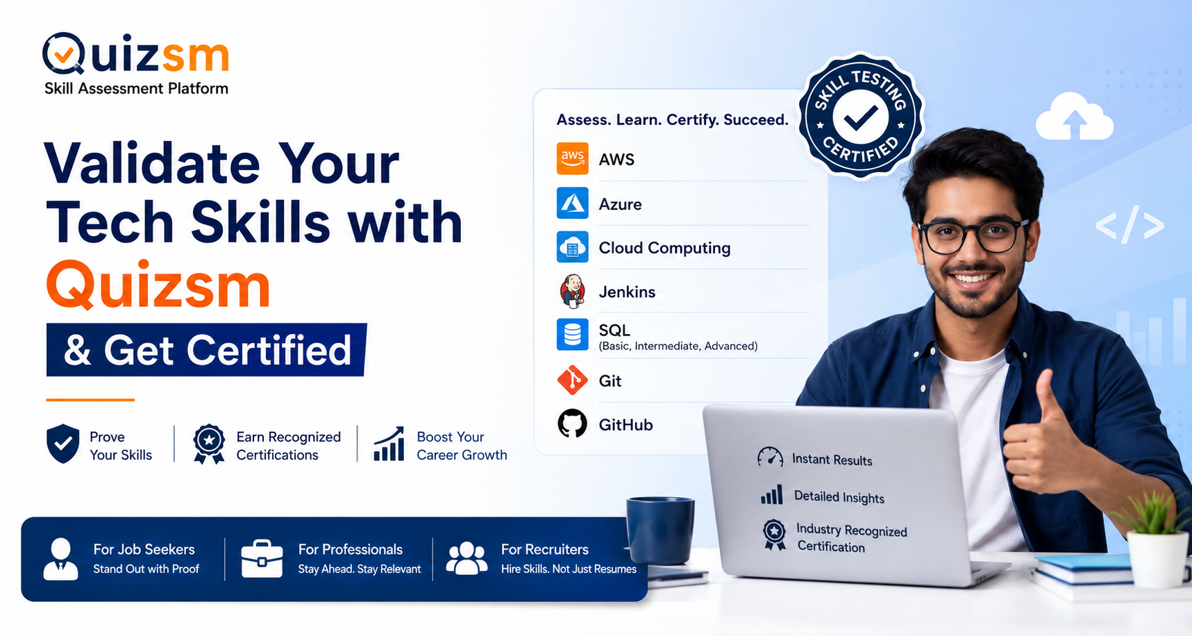Skill Assessment Platform in India: Validate Your Tech Skills with Quizsm & Get Certified